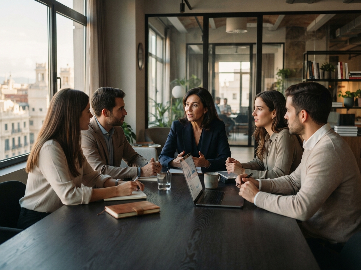 Glurvextopin equipo trabajando en el desarrollo de la plataforma de análisis financiero